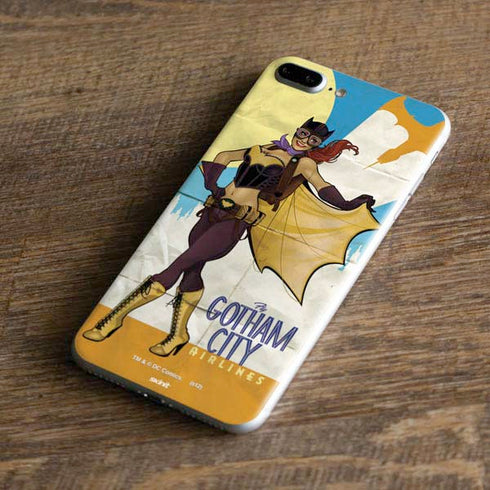 DC Comics Bombshells Batgirl- Fly Gotham City Airlines iPhone 8 Plus Skin